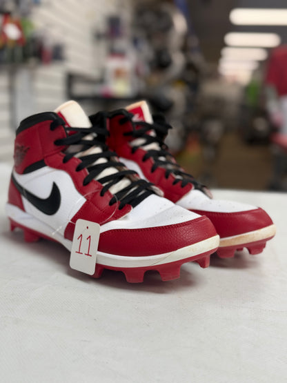 Jordan 1 High Baseball Cleats (size 11, used)