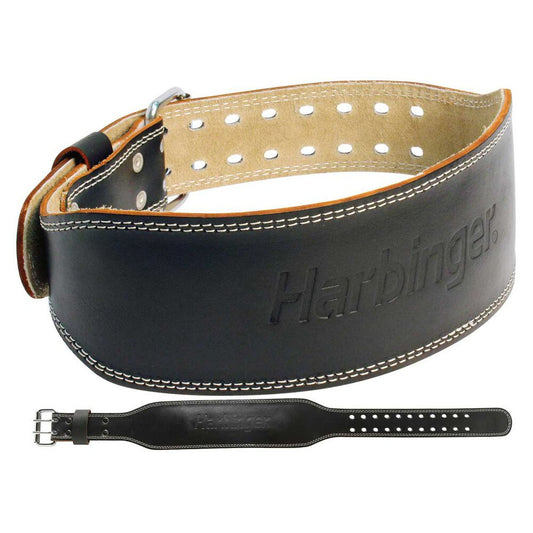 Padded Leather Lifting Belt - 4 inch Weight Lifting Belt