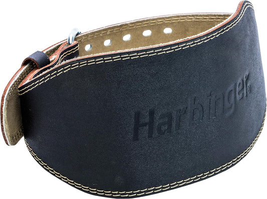 Padded Leather Lifting Belt - 6 inch Weight Lifting Belt