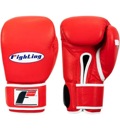 Fighting Fury Velcro Gloves - Durable Full Grain Leather, Impact Absorbing Foam, Comfortable Fit