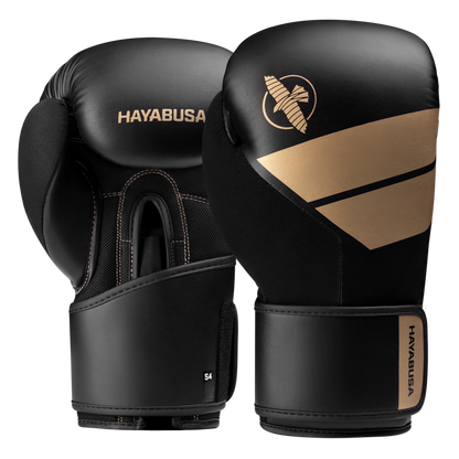 Hayabusa S4 Boxing Gloves - with Shock Absorbing Foam, Splinted Padding & Cool Lining