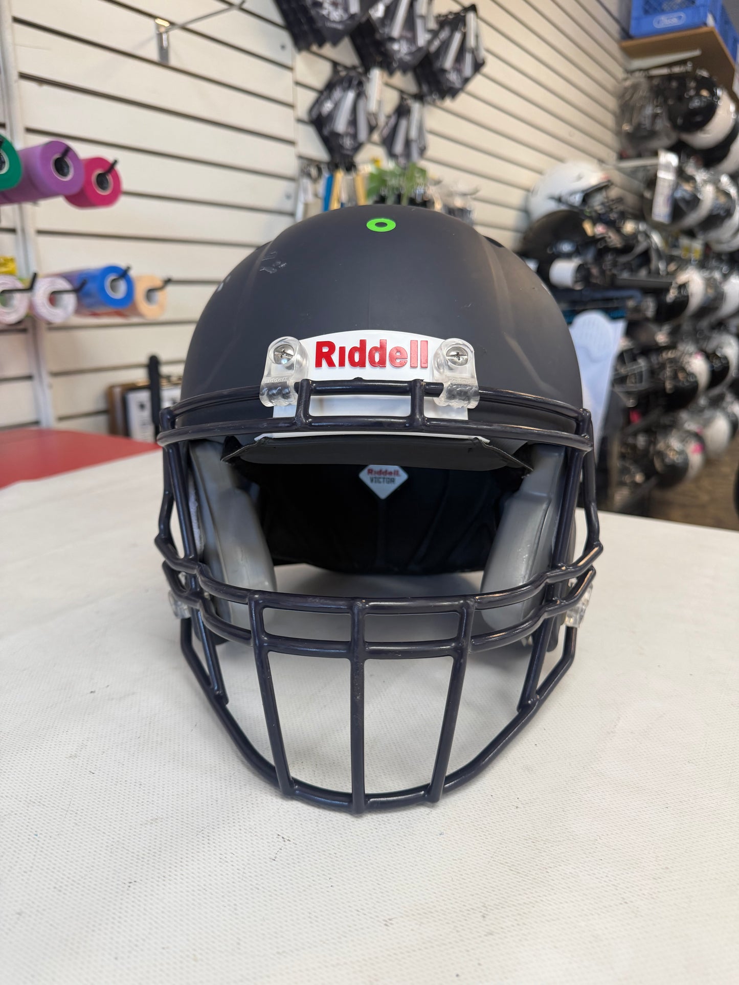 Riddell Victor-I Navy Blue size Lg/Xl Youth Football Helmet (used)
