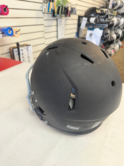 Riddell Victor-I Youth Lg/Xl Matte Black Football Helmet (used)