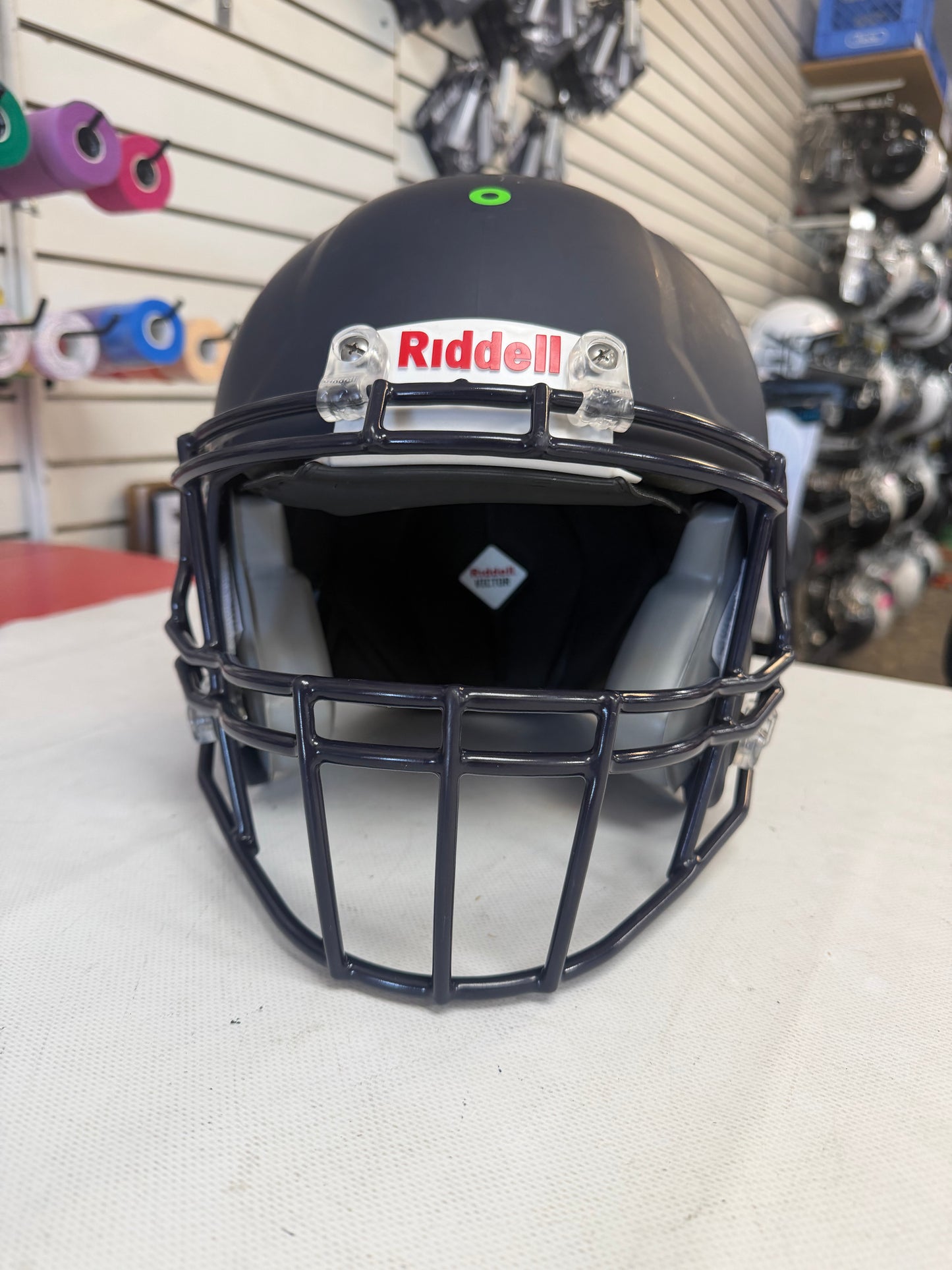 Riddell Victor-I navy blue Youth Football Helmet Lg/Xl (used)