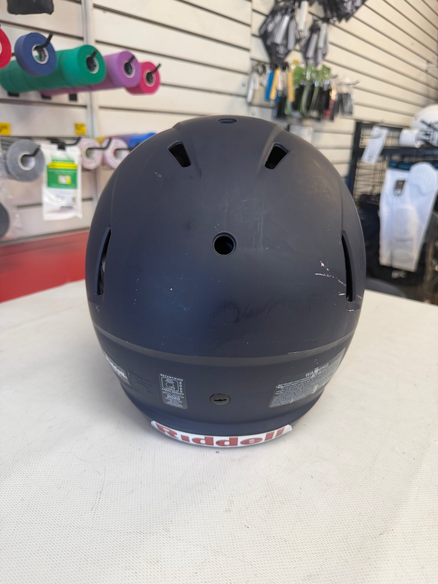 Riddell Victor-I navy blue Youth Football Helmet Lg/Xl (used)