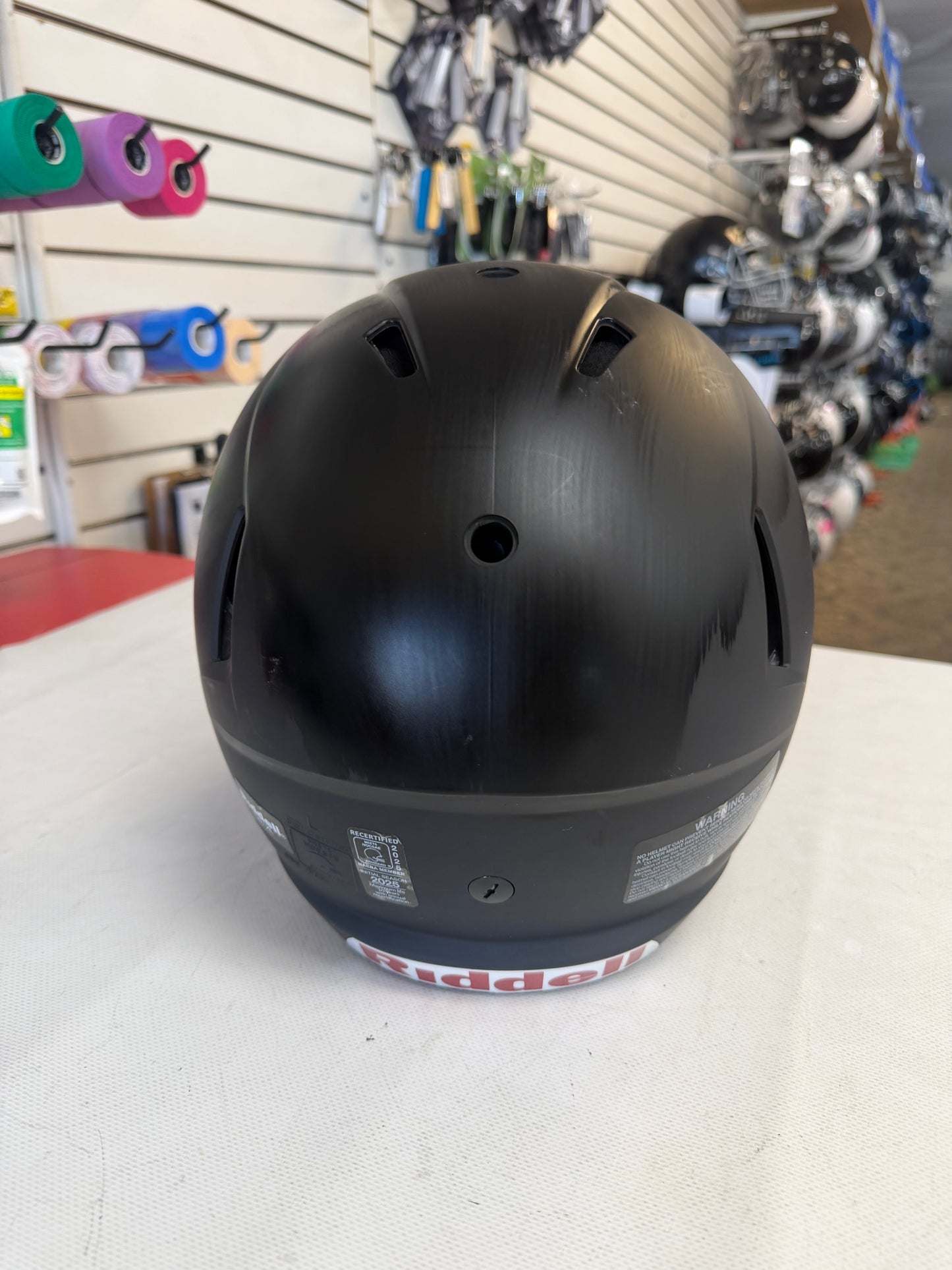 Riddell Victor-I Youth Lg/Xl matte black Football Helmet (used)