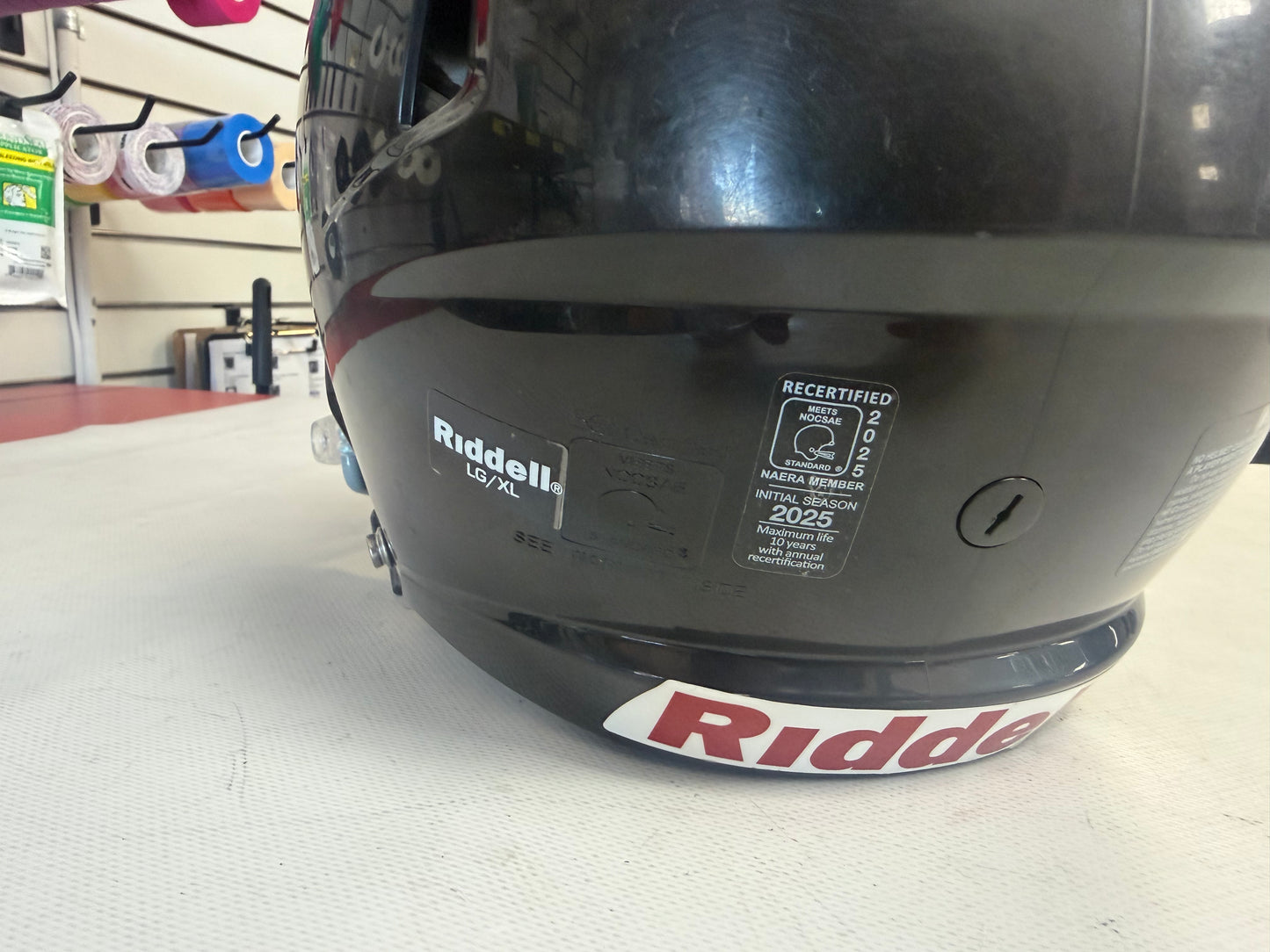Riddell Victor-I Black Youth Lg/Xl Football Helmet (used)
