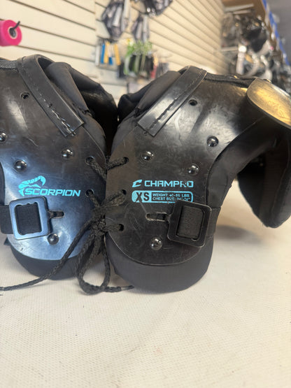 Champro Scorpion Youth XS Shoulder Pads (used)