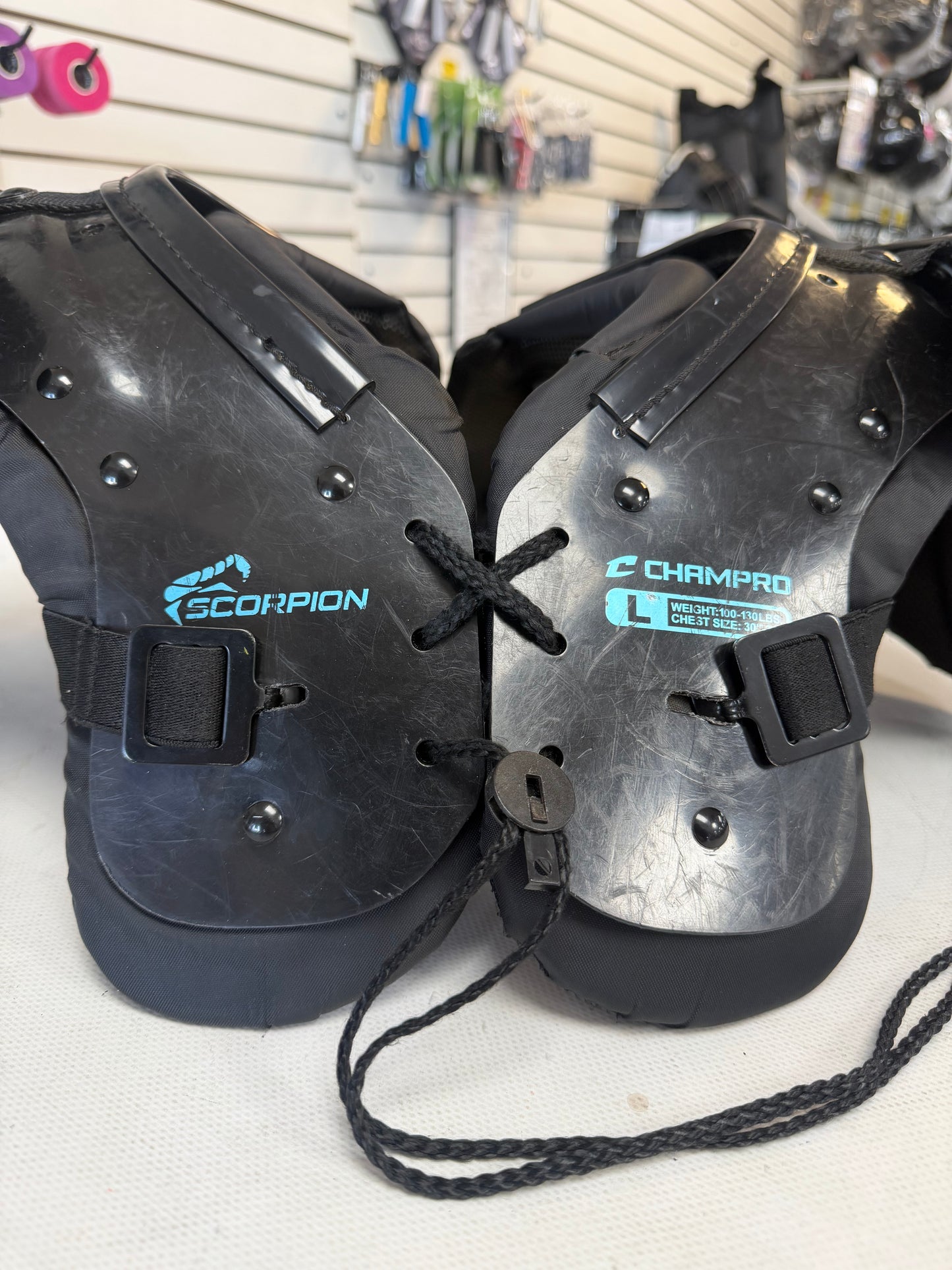 Champro Scorpion Shoulder Pads size Large (used)