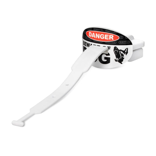 BATTLE Graffics Football Mouthguard with Thick Strap - Max Breathability, No Boil, Fits Braces