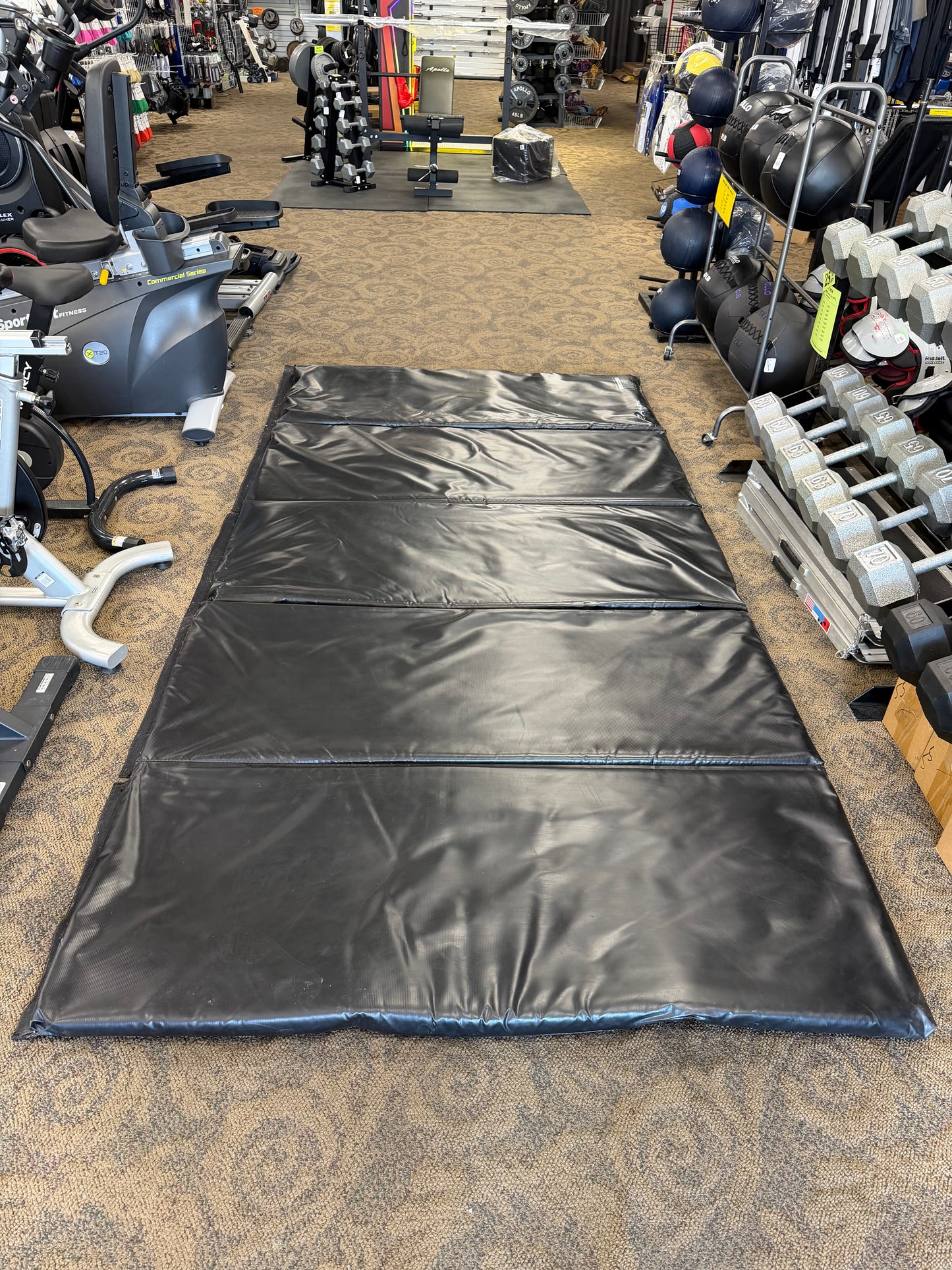 5’ x 10’ Tumbling/Wrestling Gym Mats with Velcro (used)