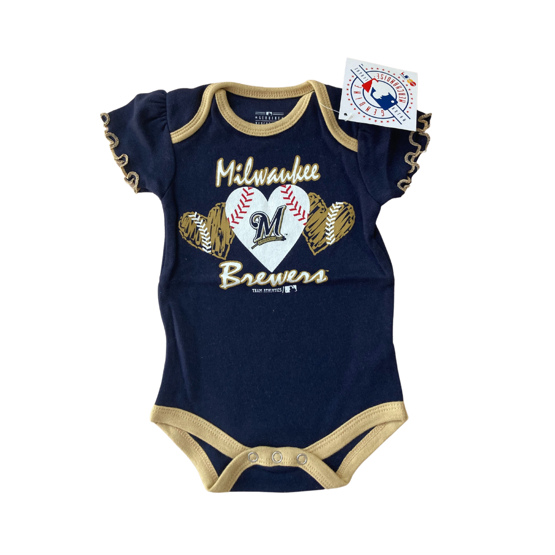 Milwaukee Brewers Short Sleeved Onesies