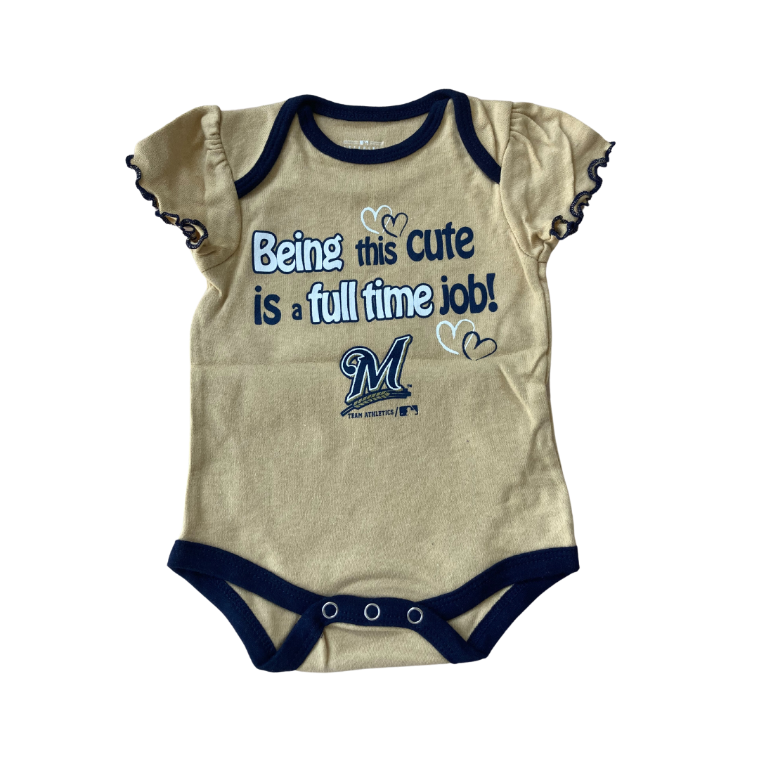 Milwaukee Brewers Short Sleeved Onesies