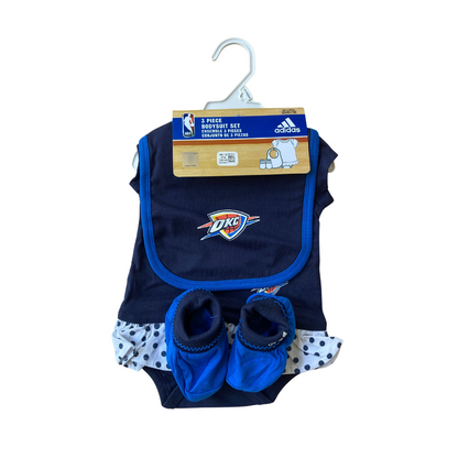 Oklahoma City Thunder Onesie/Bib/Booties Set