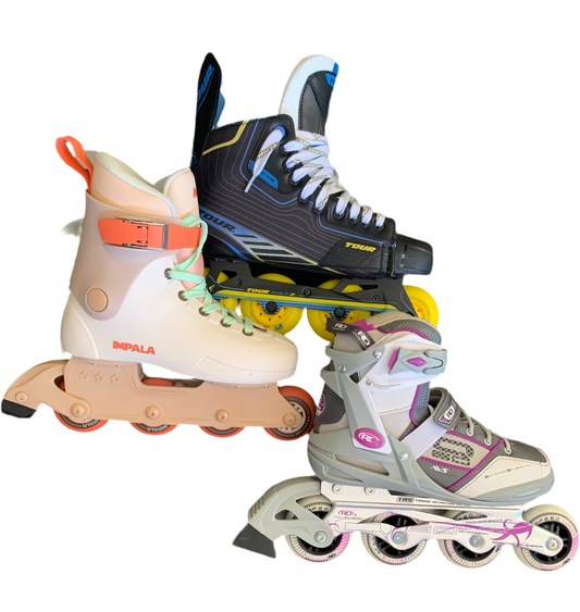 Used Skates - Roller Blades and Roller Skates - Various Sizes