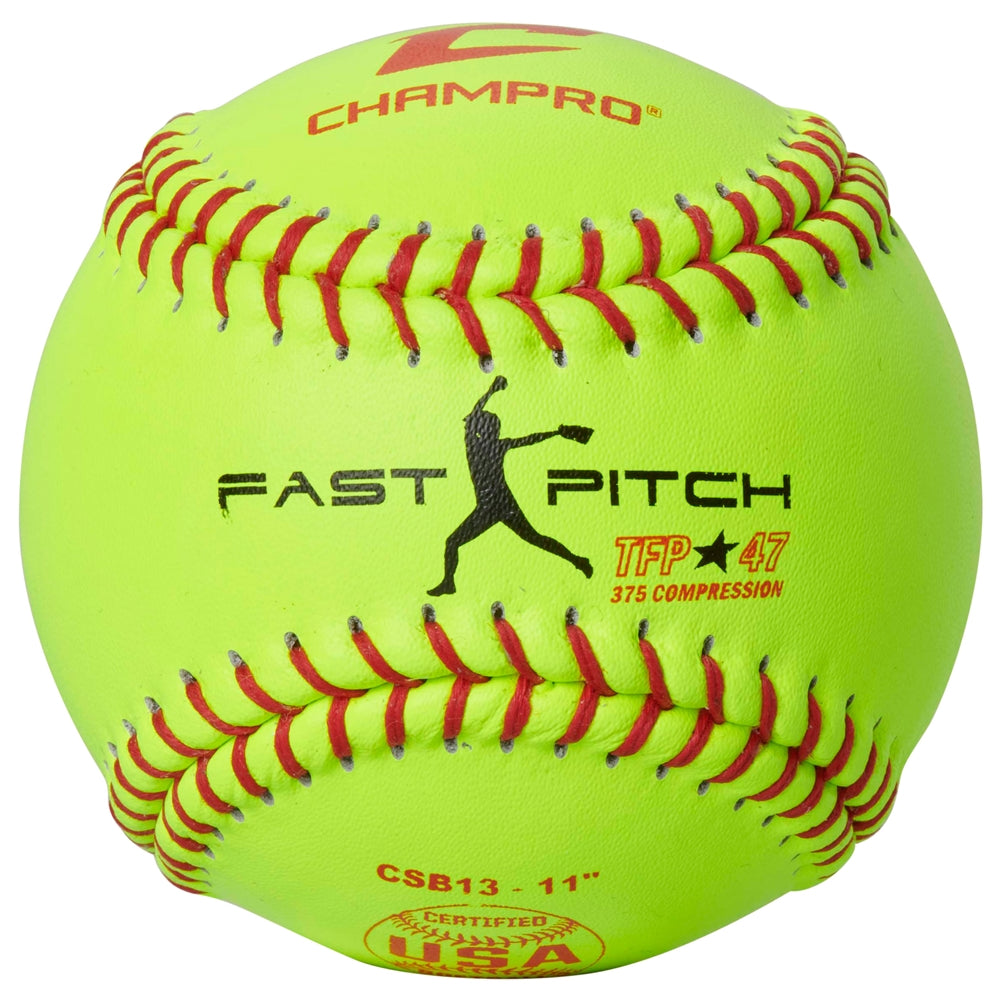 Xcello Sports Practice Softballs, Neon Yellow/Neon Pink, 6/Pack (XS-SOFTBALL-CC)