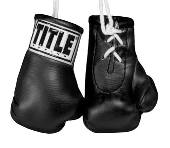 Title Boxing Mini Rear View Mirror Gloves - Authentic 3.5” Size, Sold in Pairs